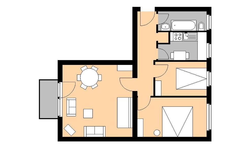 M M Central Vintage Family, Handwerker Und Monteure Apartments 柏林 客房 照片